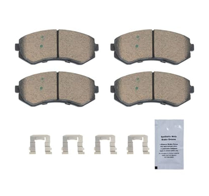 HUSCH D422 Front Ceramic Brake Pads Kit Fit For Nissan 240SX 1989-1996 - size: D422-7307