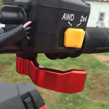 Thumb Throttle Lever CNC Aluminum Replacement Compatible with Polaris Sportsman 450/550/570/850/1000 Fit Scrambler 550/850/1000 2009-2025 (Red) - color: red