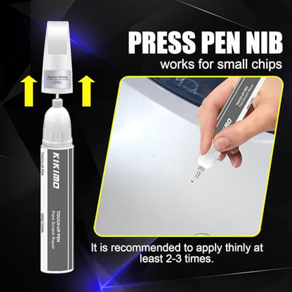 KIKIMO for BMW Touch Up Paint(Skyscraper Grey Metallic(C4W/C54)) - color: Skyscraper Grey Metallic(C4W/C54) for 2/3/4/8/X3/X5/X6/X7/Z4/i4