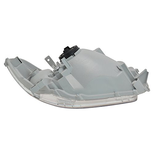 TRQ 2 Piece Headlight Assembly Set Chrome Bezel Driver & Passenger Side - style: HLA88573