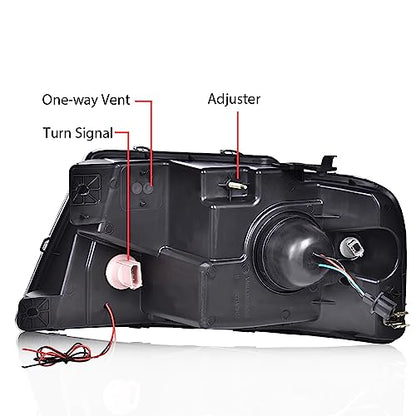 G-PLUS LED DRL Headlights Compatible with 2004-2008 Ford F150 - size: Fit Ford F150 2004-2008(Chrome)