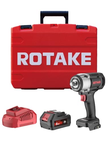 ROTAKE 20V Mid-Torque 1/2" Cordless Impact Wrench Kit, 880 FT-LBS, TB2 - size: 1/2" (880 ft-lbs) TB2