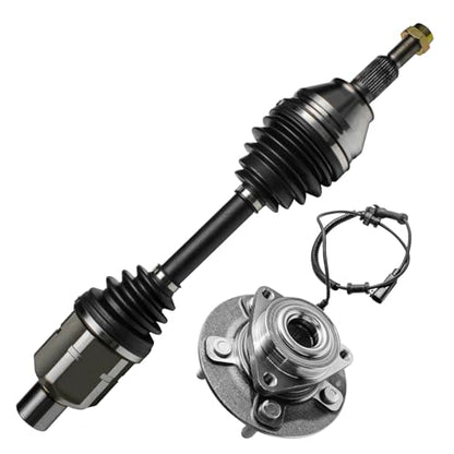 Detroit Axle - 4WD Front CV Axle Kit 2012-2018 Ram 1500 - size: 2WX34496/Pair