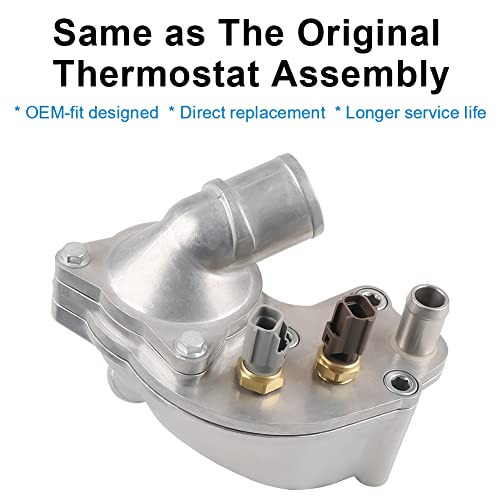 Aluminum Coolant Thermostat Housing Compatible with 1997-2001 Ford Explorer - size: 902204