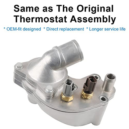 Aluminum Coolant Thermostat Housing Compatible with 1997-2001 Ford Explorer - size: 902204