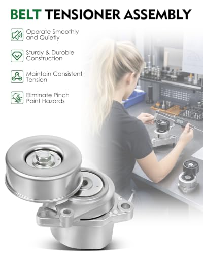 Belt Tensioner Assembly with Pulley for:-Nissan Altima 2002-2013 - size: 38284