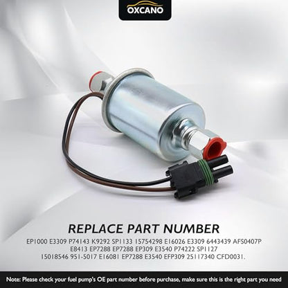 E3309 Electric Fuel Pump Replacement for Chevy GMC C3500 K3500 C1500 - style: E3309