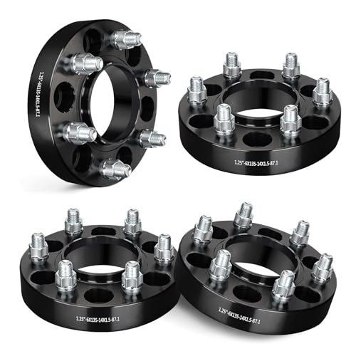 EVIL ENERGY 6x135 Wheel Spacers 1.25", 87.1mm Bore Hubcentric M14x1.5 Studs - size: 1.25 inch