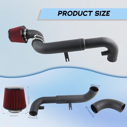 Cold Air Intake Compatible With VW Golf GTI MK6 2.0 TFSI EA888 2011-2012 - size: VW Golf GTI MK6 EA888