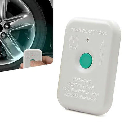 1 PCS Automotive Tire Pressure Resetter, TPMS Reset Sensor Fault Diagnosis Programming Training Tool, OEM Part Number 8C2T-1A203-AB, Compatible with Ford Lincoln and Mazda Series Models (White)