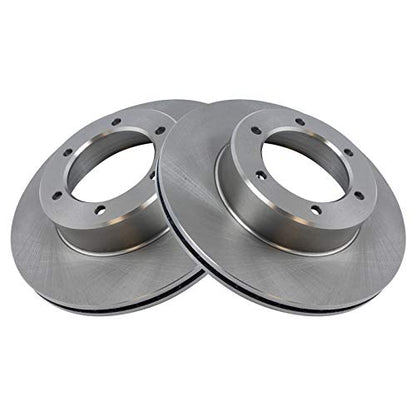 TRQ Front Brake Pad and Rotor Set Ceramic Vented Rotors - style: BKA11770