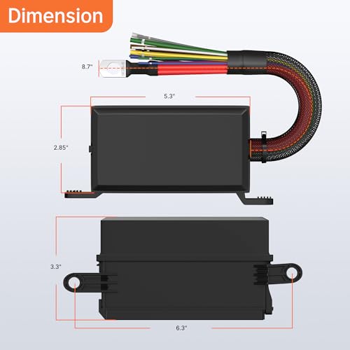 DaierTek 12V Relay Box 6 Way12 AWG Pre-Wired Waterproof Relay Box 6 Slot ATC/ATO Fuse Relay Block Universal Relay Panel for Automotive Car Marine Boat - color: Black, size: RB-R6F6-W2