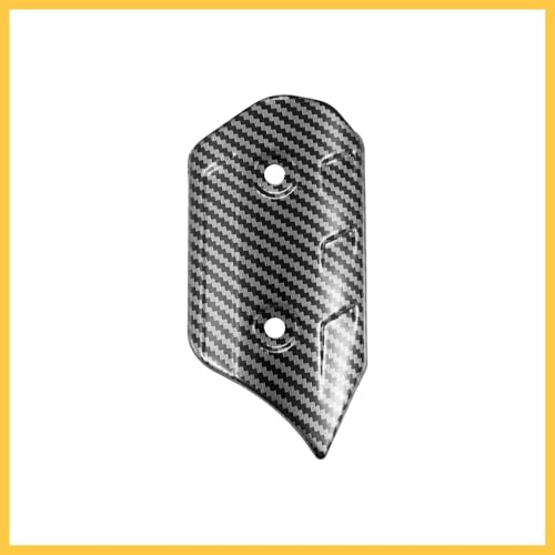 1 Set Universal Motorcycle ATV 4.69'' Carbon Fiber Pattern Black Exhaust Muffler Pipe Heat Shield Cover Guard Protector Auto Replacement Parts