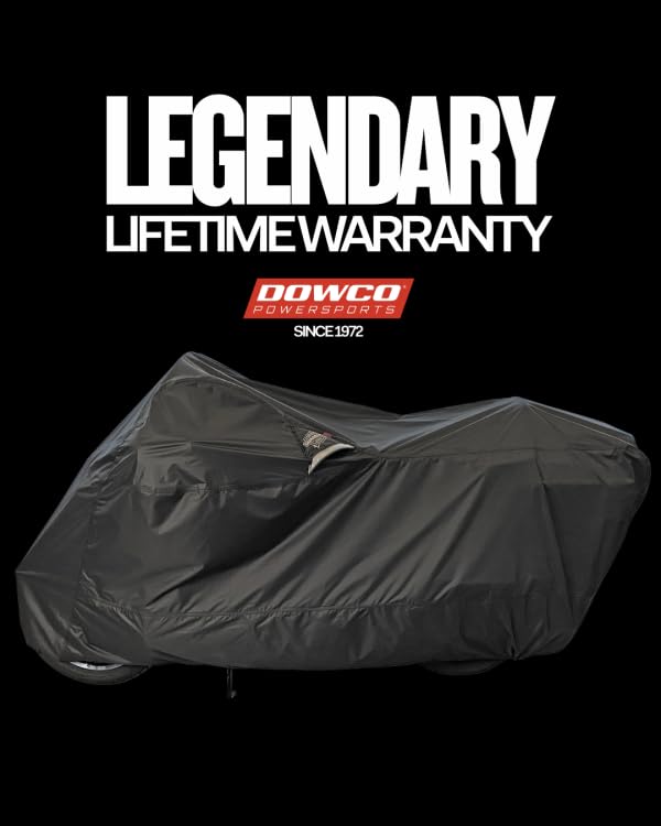 Dowco WeatherAll Plus Motorcycle Cover, Black, Professional Grade, Waterproof 52002-02 - size: M