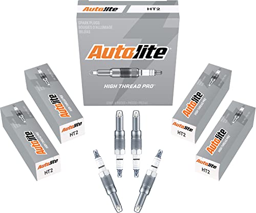 Autolite HT2-4PK Platinum High Thread Spark Plug, Pack of 4