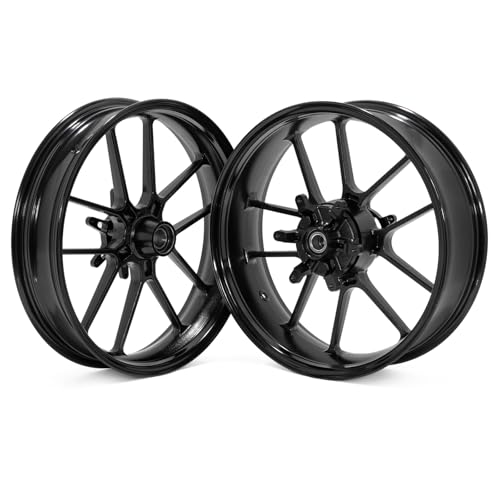 TOFR 17" Wheel Rims Cush Drive Wheels Tubeless for EXC SX XCF 125-500 04-24 - color: Black, size: Front Rear