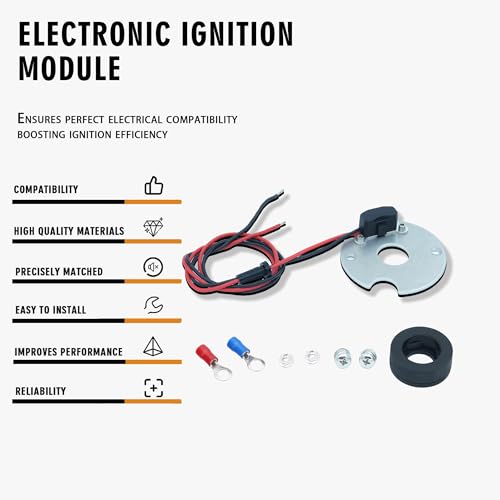 2541 Electronic Ignition Module Harness Waterproof Compatible with Jeep 134L 134F 4Cylinder 1964-1971 Willys CJ5 CJ6 Jeepster DJ5 Commando FC150 FC170 Utility Dispatcher DJ3 CJ3 12V - size: 2541