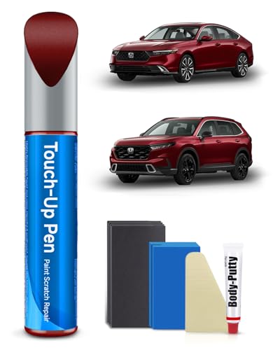 R-94 San Marino Red Touch Up Paint Kit Compatible with Honda Exact Match Car Scratch Repair Touch Up Paint Kit - color: San Marino Red(R-94) compatible with Accord/CR-V/Prelude
