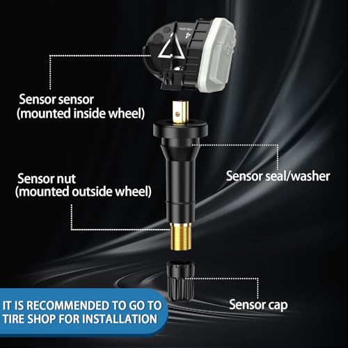 TPMS 433MHZ Tire Pressure Sensor for Chevrolet/Buick/Cadillac/GMC 4 PCS - color: 13598773(4PCS)