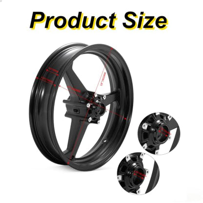 17"x3.5" Front Wheel Rim for Honda CBR600RR 2003-2006 - color: Black, size: CBR600RR 2003-2006