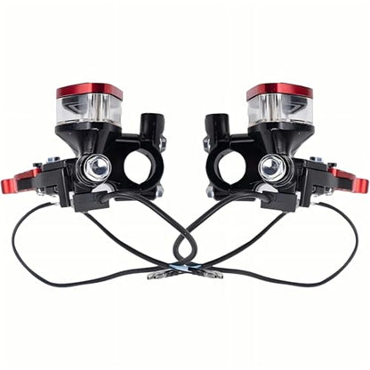 7/8" 22mm Motorcycle Brake Lever Clutch Master Cylinder Lever Set - color: Red