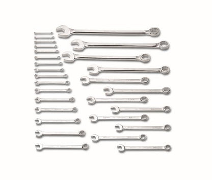 Wright Tool 760 Combination Wrench Set 12 Point Metric Satin Finish 28 Piece 6MM - 50MM Forged Steel Anti-Slip USA Made Industrial Hand Tool Wright Grip 2.0 - size: 28-Piece