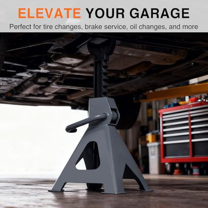 Nilight 2-Ton Jack Stands, 4,400 lb Capacity, Adjustable Height, 1 Pair - size: 2T