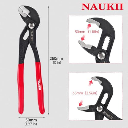 10inch Water Pump Plier for Home Repair‌ Comfortable Grip Pliers Hand Tools Adjustable Plier - size: 10 inch