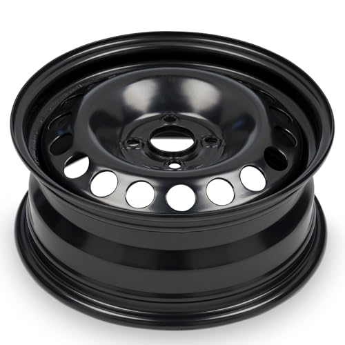 14x5.5 in Steel Wheel Rim 4 Lug 100mm 40mm Offset 59.1mm CB| Powder-Coated Black finish Fits 1995-1999 Nissan Sentra | New OEM Replacement | 403008B700 - size: 14x5.5 inch - Steel