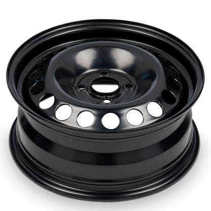 14x5.5 in Steel Wheel Rim 4 Lug 100mm 40mm Offset 59.1mm CB| Powder-Coated Black finish Fits 1995-1999 Nissan Sentra | New OEM Replacement | 403008B700 - size: 14x5.5 inch - Steel