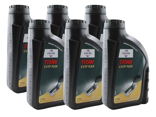 Fuchs 6 Liter TITAN CVTF FLEX Continuously Variable Transmission Fluid (6 x 1L)