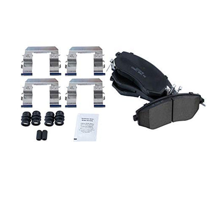 TRQ Front & Rear Ceramic Brake Pad & Rotor Kit - style: BKA14240
