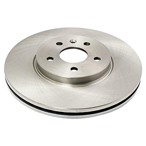 TRQ Front Ceramic Brake Pad and Rotor Set 11.81 in 5-Lug - style: BKA14218