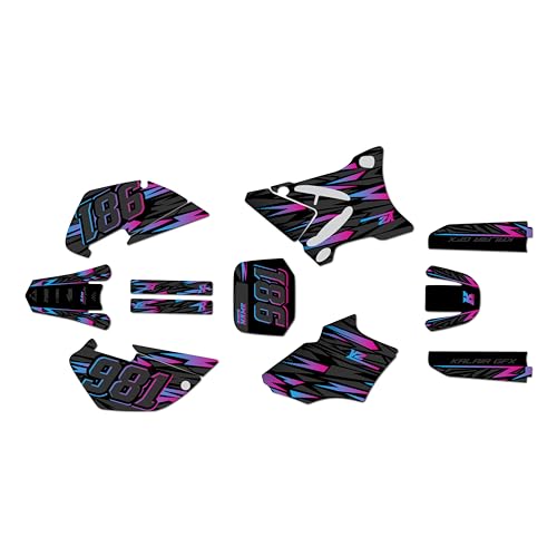 Graphics Kit for Yamaha YZ85 (2002-2014) Twitch Series Pink Fade 16 Mil-Dirt Bike Custom Racing Graphics Decals Stickers Kit, no-Plastics - color: Pink Fade, size: 16 Mil - On/Off the Road
