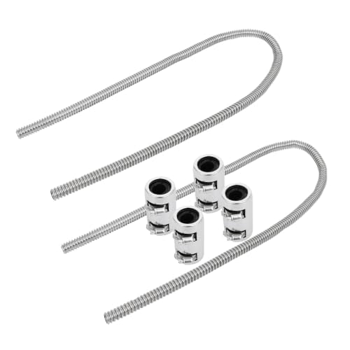 44" Stainless Steel Radiator Flexible Coolant Water Hose Kit - color: Silver, size: 44 Inch