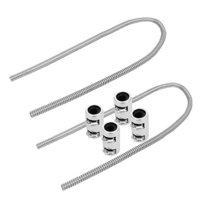 44" Stainless Steel Radiator Flexible Coolant Water Hose Kit - color: Silver, size: 44 Inch