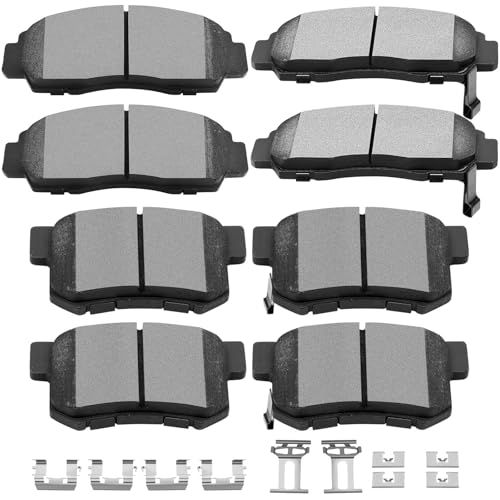 Ceramic Brake Pads Kits,SCITOO 8pcs Brakes Pads Set For Acura For TL 99-08 - size: Front D787 & Rear D536
