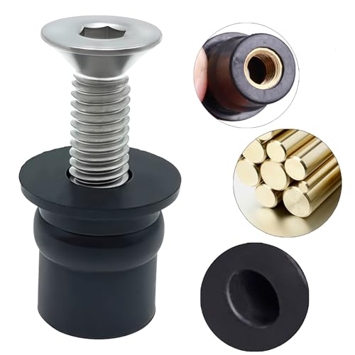 24 Pairs M6 Neoprene Rubber Well Nuts for Kayak with Brass Inserts - size: 24 Pairs M6 Neoprene Well Nuts