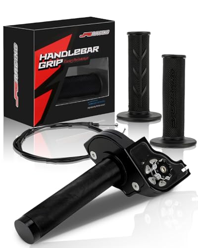JFG RACING Dirt Bike Visual Throttle Tube Assembly Kit 22mm 7/8'', BLACK