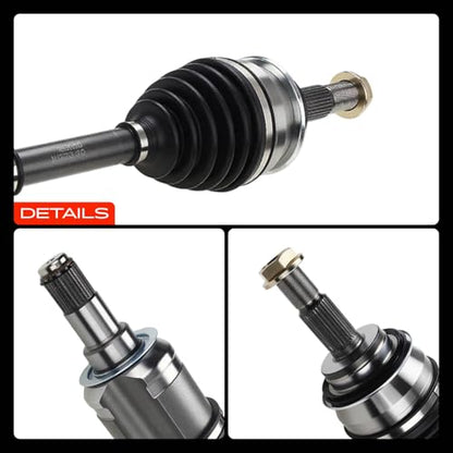 A-Premium Set of 2 Front CV Axle Shaft Assembly - style: Front Driver and Passenger Side