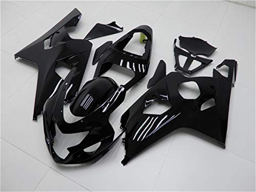 YTL Glossy Black Full Fairing Fit for Suzuki 2004-2005 GSXR 600/750 - color: 003 Glossy Black