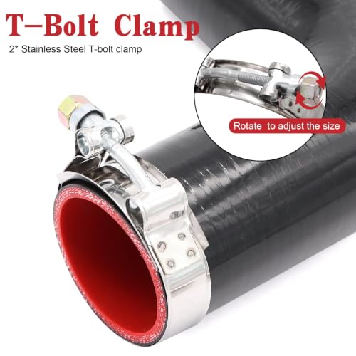 90 Degree Elbow Coupler Silicone Hose 4-Ply ID 2.25-inch(57mm) - size: 2.25 Inch