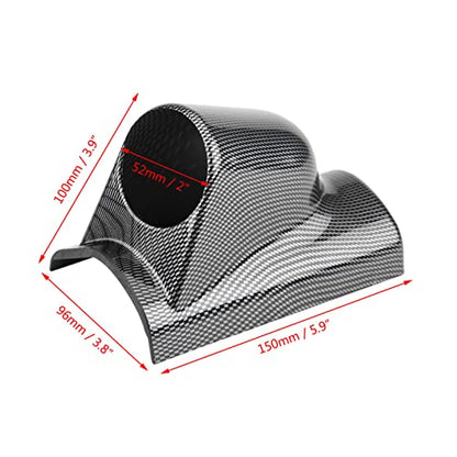 Universal Heavy Duty Racing Sport Meter Gauge Pillar Mount Pod Holder Bracket Gauge Holder (Single Hole) - size: Single Hole