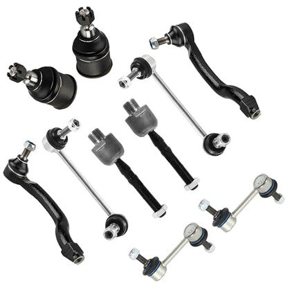 Front End Suspension Kit Compatible With 2008-2012 Honda Accord Tie Rods Inner and Outer Complete Kit, Automotive Replacement Tie Rod and Sway Bar - size: For 2008-2012 Honda Accord