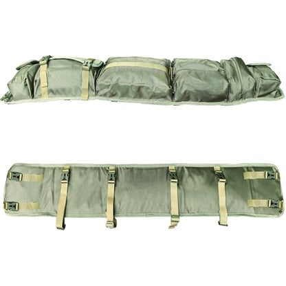Larswon Heavy-Duty UTV Roll Cage Storage Bag Organizer - 7-Pocket Water Resistant Gear Bag Compatible with Polaris RZR, Can-Am, Honda Talon, Yamaha, ATV & Golf Carts Army Green - color: Army Green