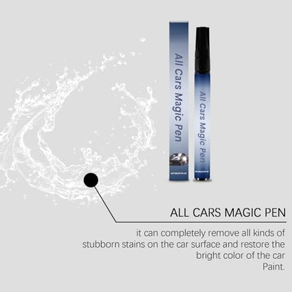 All Cars Magic Pen, 2 Packs, Weatherproof Cars Scratch Fix Pen, All Car Magic Pen Removes Kit Surface Marks Any Vehicle Color, Magic Car Scratch Remover Pen, Provides Quick Repair Paint