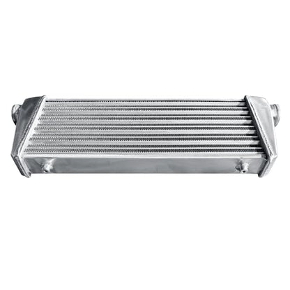 Universal Intercooler 28''x10''x2.7" Front Mount Intercooler 2.2'' Inlet and Outlet Aluminum Turbo Intercooler Direct Replacement for Any Turbo Charger system - size: 28''x10''x2.7" 2.2''