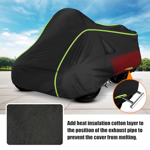 for Can-Am Spyder RT Full Cover 2010-2019, 420D Heavy Duty Waterproof Cover - size: for Can-Am Spyder RT 2010-2019