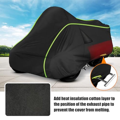 for Can-Am Spyder RT Full Cover 2010-2019, 420D Heavy Duty Waterproof Cover - size: for Can-Am Spyder RT 2010-2019