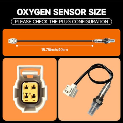 Upstream & Downstream O2 Sensor Set | Direct Replacement for OE #234-4545 | Oxygen Sensor Compatible with Chrysler, Dodge, Jeep, RAM V6-3.6L 2012-2015- WITH GLOVES - size: 2-Pack 234-4545